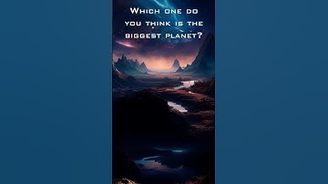 Which one do you think is the biggest planet?  #space #planet #universe #earth #quiz #solarsystem