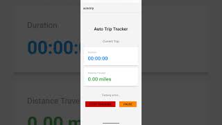 Auto Trip Tracker Android app