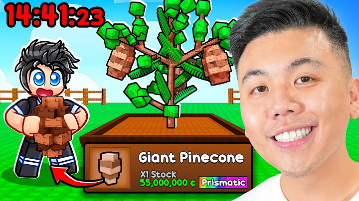 How Fast Could I Get The GIANT Pinecone Seed in Roblox Grow a Garden