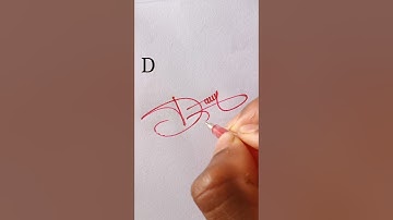 Best  signature style ideas for D #signaturestyle #viralshorts #handwriting