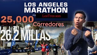 Maraton  2024 Los Angeles recorrido de 26.2 millas