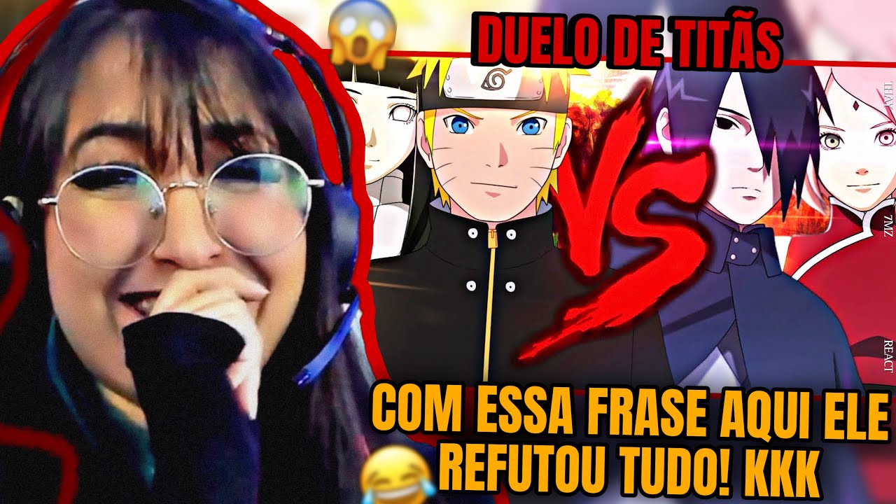 Naruto e Hinata VS. Sasuke e Sakura | Duelo de Titãs Part. Felícia Rock e Sárcelli  | THAY REACT