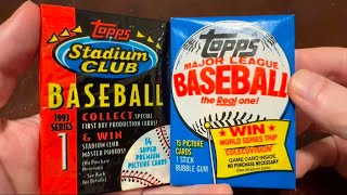 1983 TOPPS & 1993 Stadium Club! VINTAGE HOFer PULL & DOUBLEHEADER! 1 #openingpacks #baseballcards