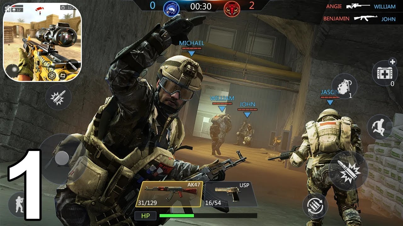 FPS Strike Ops : Modern Arena Gameplay - Walkthrough (Android) Part 1