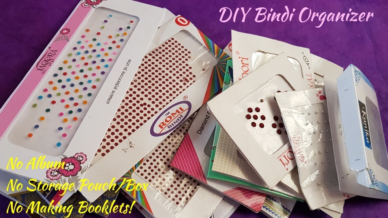 DIY Bindi Organizer Quick and easy DIY to organize Sticker pottu