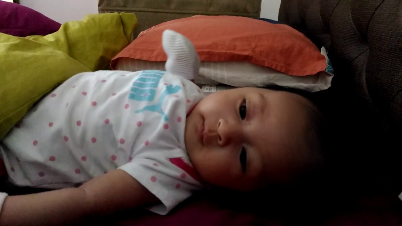 1 Month Old Baby Saying HI YouTube