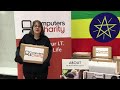 Donation of a laptop to The Gatehouse