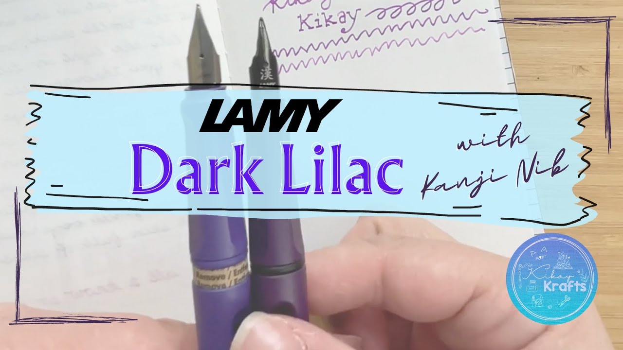 Unboxing the Lamy Dark Lilac Fountain Pen with a Kanji Nib