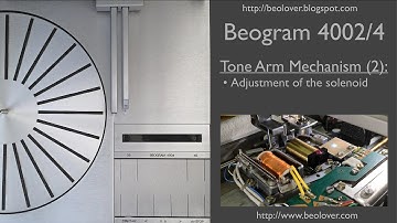 Beogram 4002/4004: Adjusting the Tone Arm Solenoid