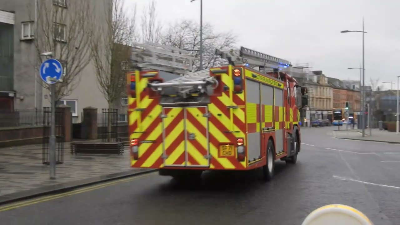 Scottish fire and rescue responding 