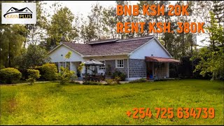 Luxurious #Karen, Escape Elegant 3 Bedroom Home for #BnB or #Rental Ksh 20K | Daily 380K Monthly