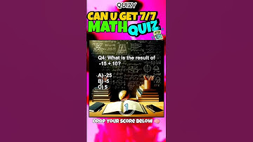 MATH QUIZ! 🧠 CAN YOU GET 7/7 ?  😎 #shorts #math #respect