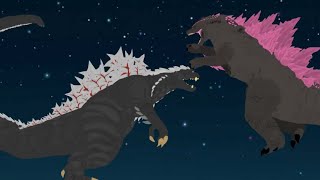 Evolved Godzilla vs Godzilla Ultima //A Battle Animation (MADE IN DC2)