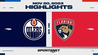 NHL Highlights | Oilers vs. Panthers - November 20, 2023