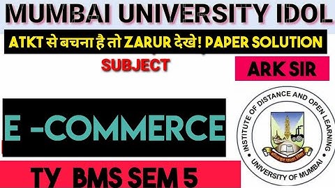 E commerce & Digital Marketing |TYBMS Sem5|2025 Syllabus Imp QUESTION| MUMBAI UNIVERSITY |ARK sir