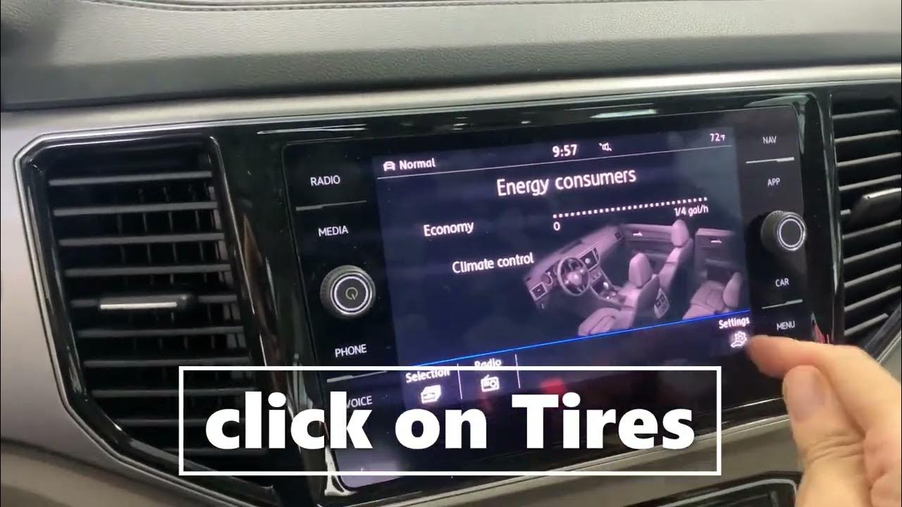 Volkswagen Atlas Tire Pressure Warning Light Reset Procedure - How to