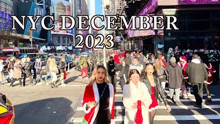 New York City Walking Tour December 2023: Fifth Avenue, SantaCon 2023