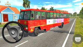 Red Local TATA Bus Driving | Indian Sleeper Bus Simulator | Bus Wala Games - Android Gameplay  screenshot 4
