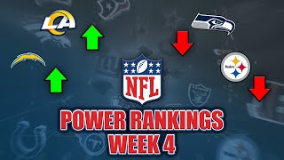 Week 4 NFL Power Rankings! Los Angeles Teams Take Down the Champs! Recapping An EPIC Slate Of Games!