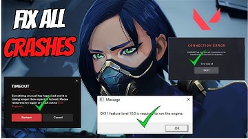 How to FIX all Crashes and Error Of Valorant / Episode 6 ACT 3