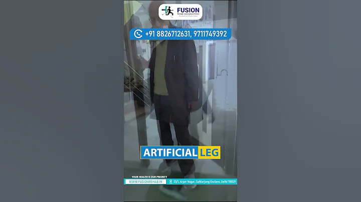 Artificial Leg // Leg Training // #fusion #orthotics #artificialleg.