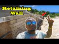 Retaining Wall Construction (STEP BY STEP) || BUILDING MY DREAM HOUSE