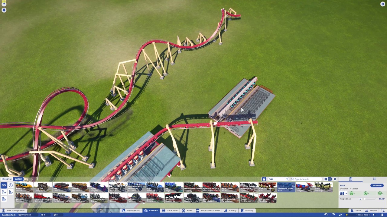 Planet Coaster | Mizuchi | B&M Inverted Coaster | Timelapse Part 2 ...