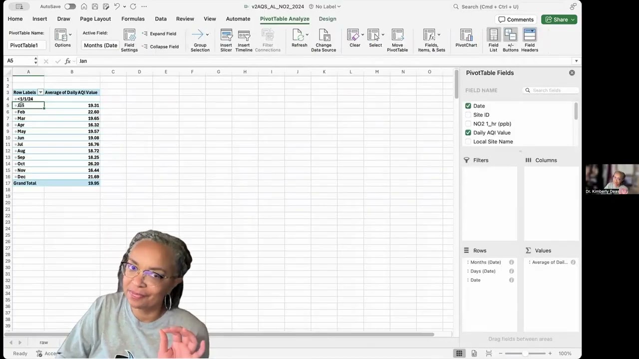 Video 3 - Introduction to Excel in Environmental Informatics: Creating Pivot Tables