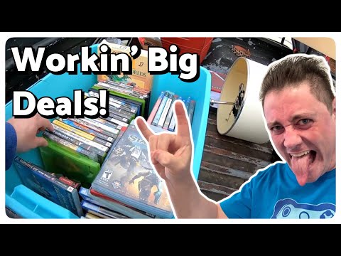 Flea Market Flippin' - HUGE DEAL In The Works? - Live Video Game Hunting