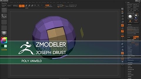 ZBrush ZModeler Polygon Actions - Poly Unweld