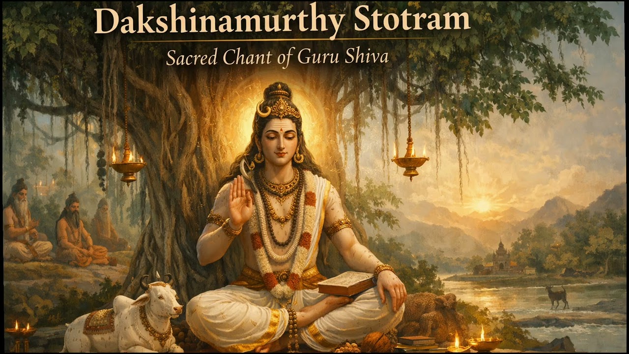 దక్షిణామూర్తి స్తోత్రం | Guruvaram Special | Shiva Guru Bhakti