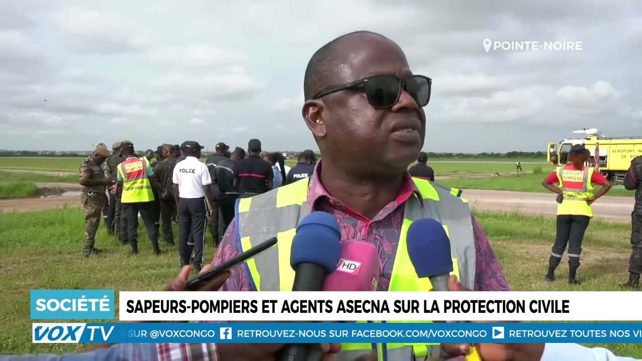 Pompiers et agents ASECNA engagés pour la protection civile