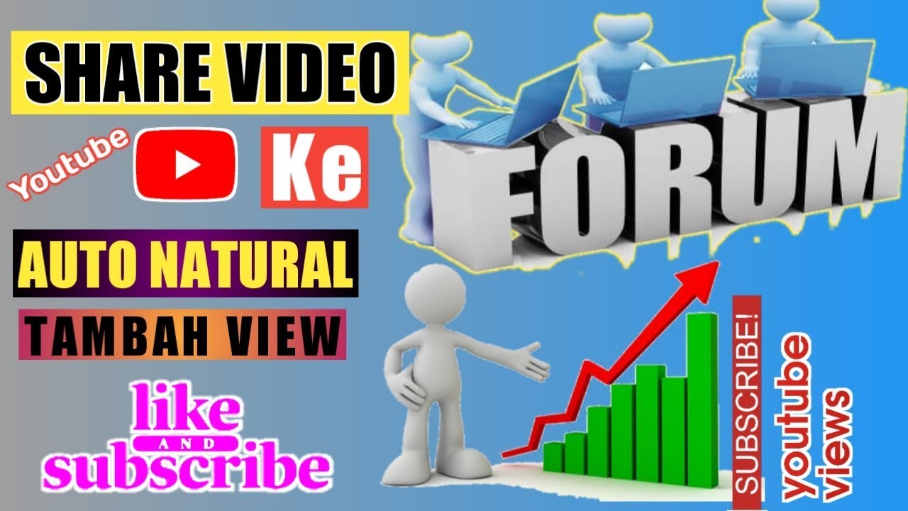 Cara share video youtube ke forum ||bisa menambah view, subscribe