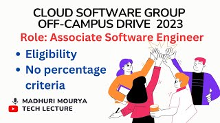Cloud Software Group Off-Campus Drive 2023 Role Associate Software Engineer