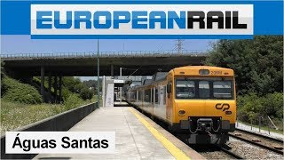 Comboios de Portugal Series 592 CP Regional Train - Apeadeiro de Águas Santas