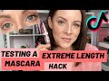 EXTREME LONG LASHES WITH DRUGSTORE MASCARA? | Testing a TikTok makeup hack | + NYK1 Lash Force Serum