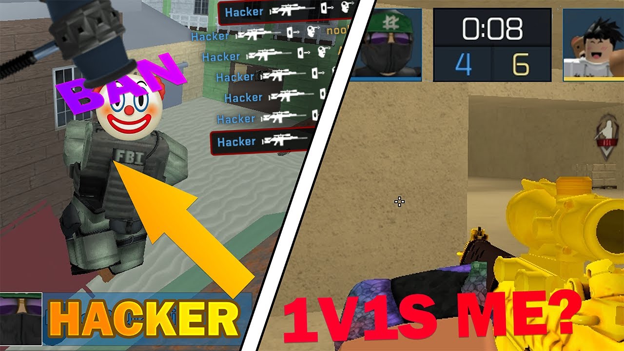 Youtube Video Statistics For I Challenged A Hacker To A 1v1 And This Happened Counter Blox Noxinfluencer - roblox offensive hacks