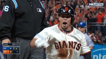 WS2014 Gm5: Perez drills two-run double off the wall