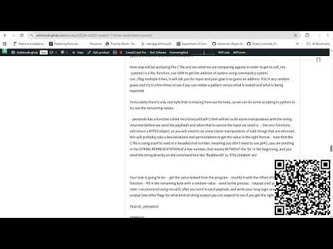 CS6035 Project 7 Binary Exploitation Solved