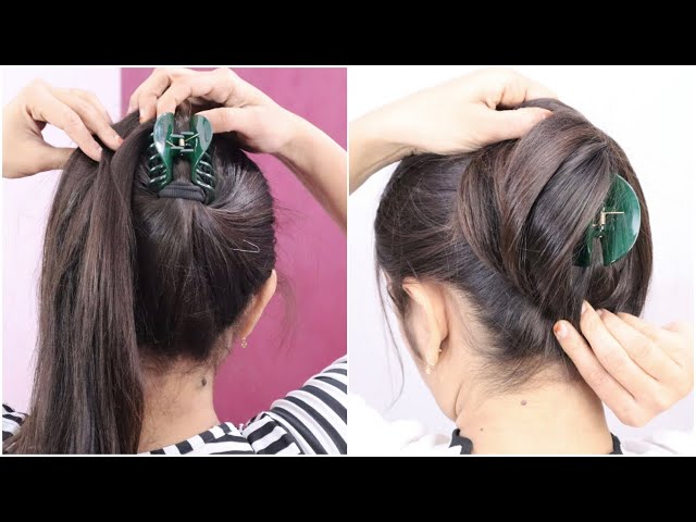 How To Use/Tuck Hair Clutcher To Get 6 Instant Hair BUN|Everyday  Hairstyles|Alwaysprettyuseful by PC - YouTub… | Easy hairstyles, Hair  styles, Long hair styles