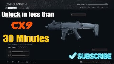 (*Fastest) How to Unlock the New CX-9 Modern Warfare (warzone)