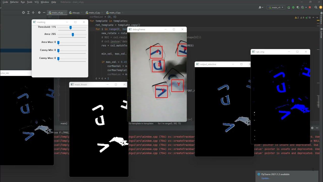 Letter Detection OpenCv Python (Match Template) - YouTube