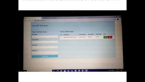 Aplikasi sederhana crud toko buku