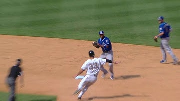 KC@NYY: Colon starts 4-6-3 double play in the 8th