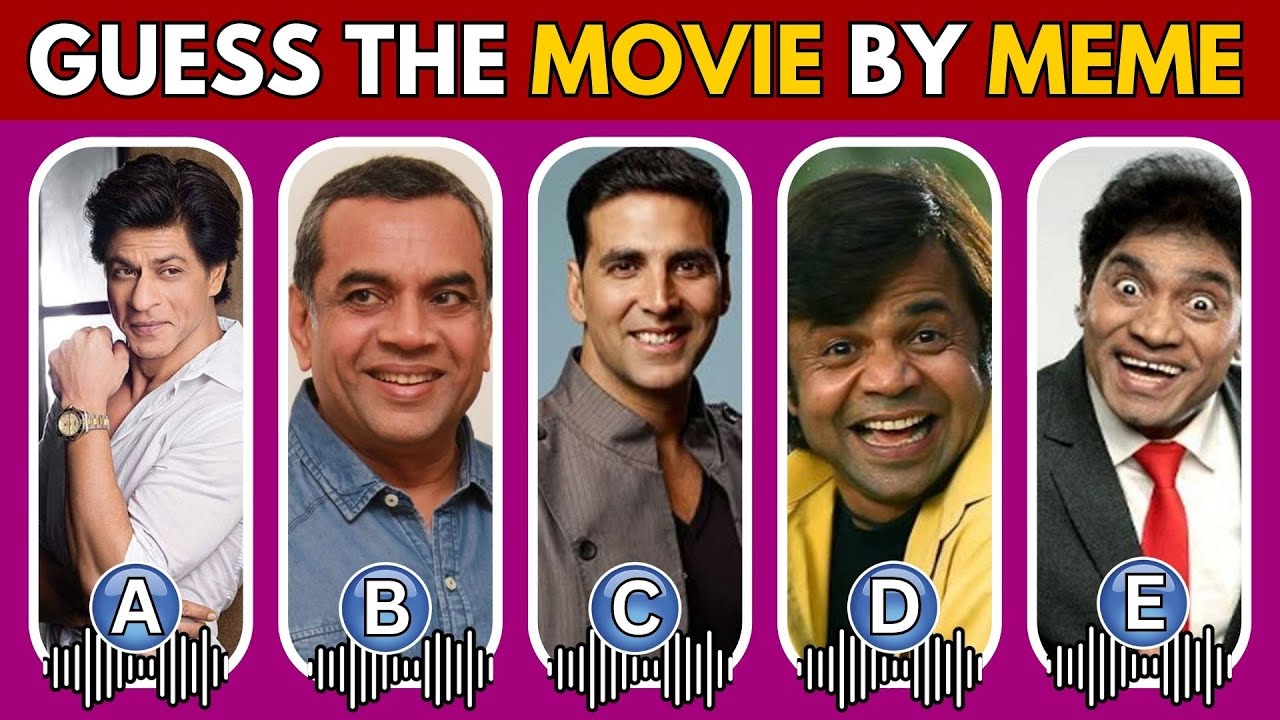 🎬 Guess The Bollywood Movie by MEME | Bollywood Movie Quiz 🎭🔥