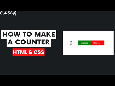 How to make a Counter with HTML, CSS and JavaScript