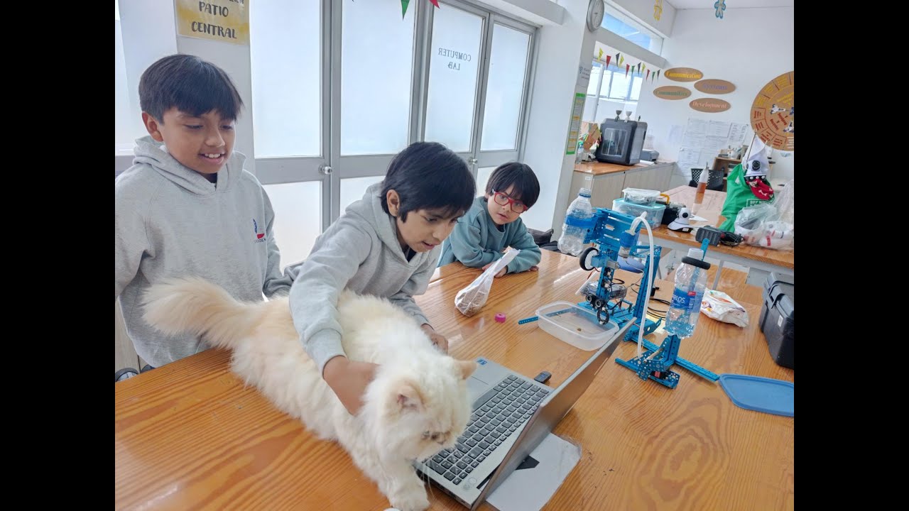 Make X Spark 2025, Michi Bot, Alimentador de gato. Dylan Custodio y Joaquín Galeas