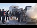 Момент Смертельного дтп в Дагестане 27.02.2021г- "КАМАЗ" протаранил четыре попутных автомобиля.