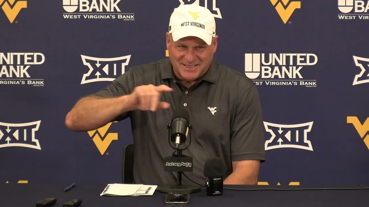 WVU Football Rich Rodriguez Press Conference 8/26/25