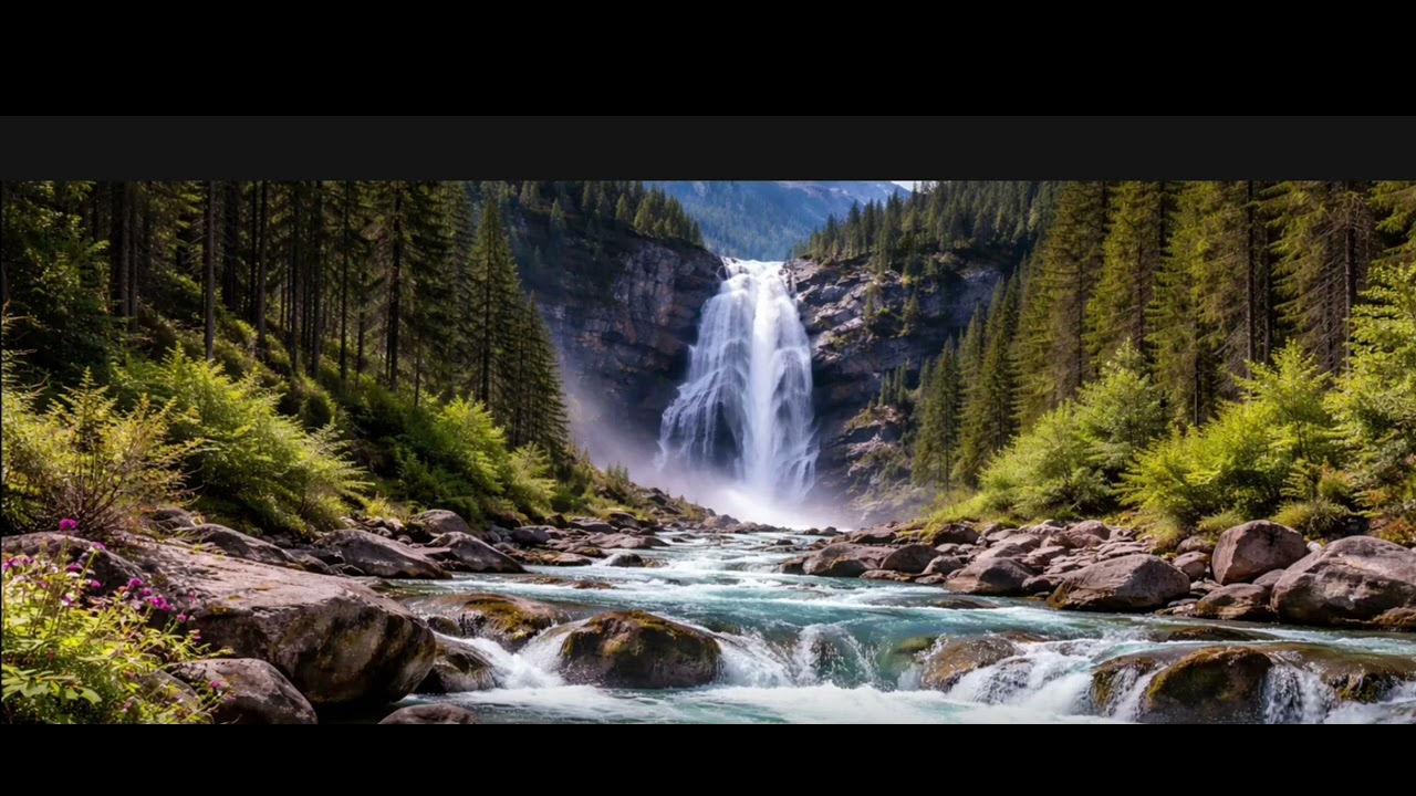 Dark Ocean Waterfall – Deep Relaxation Sounds#whitenoise #foryou #relaxing #tranding 